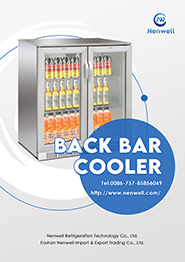 Catalog for back bar coolers for beers and beverage